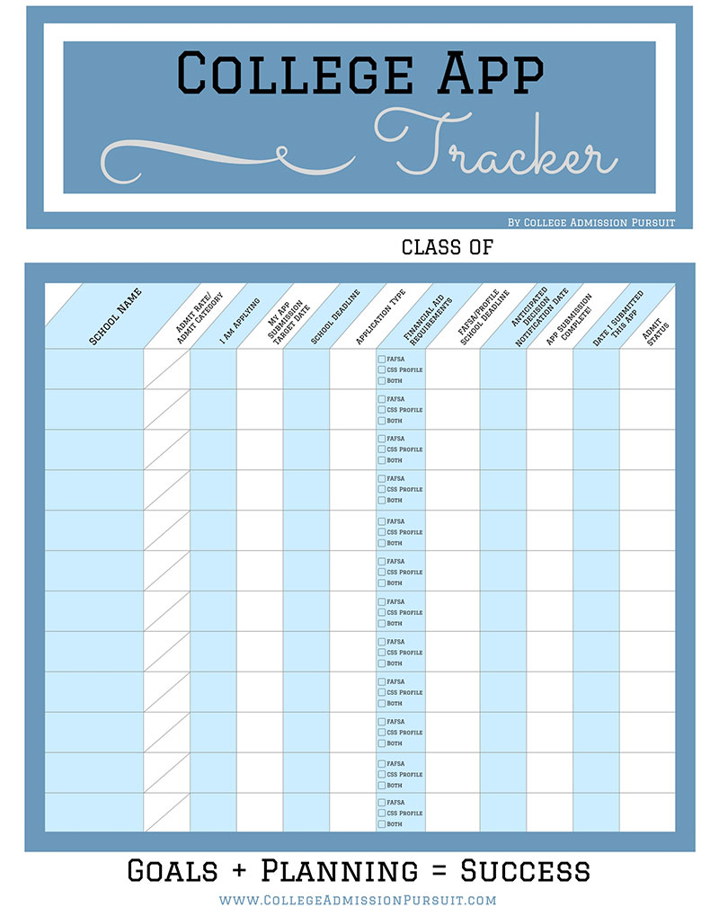 College App Tracker